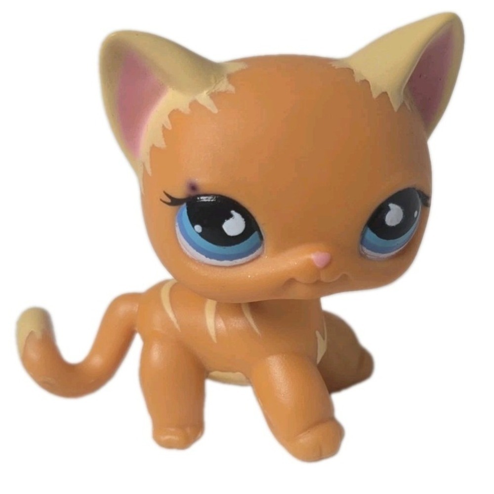 LPS No # Puzzle Shorthair Cat Blue Sportiest Eyes Littlest Pet Shop Hasbro 2006
